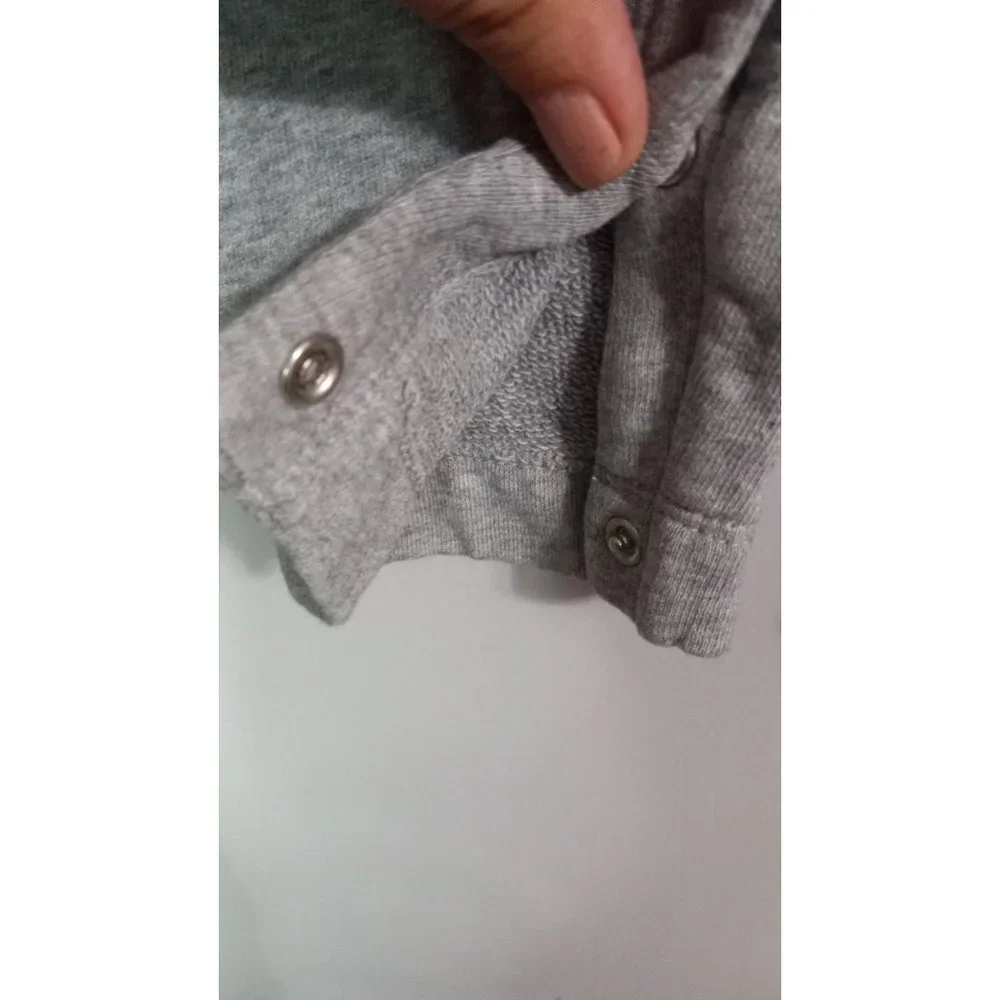 Moon and Back Hanna Andersson 3 Grey Fleece Unisex Adjustable Jumpsuit
